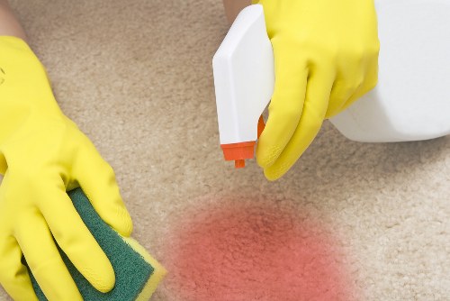 Professional carpet cleaning in a Shoreditch home
