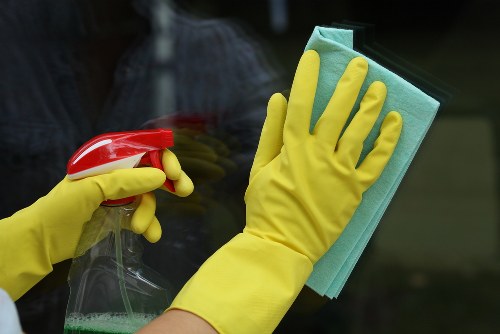 Safety-focused carpet cleaning procedure with warning measures