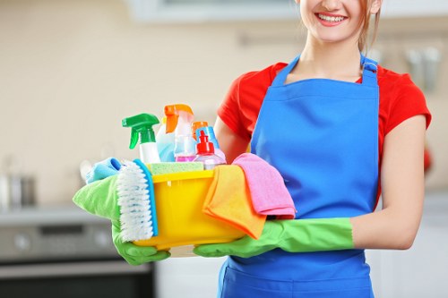 Carpet cleaning team using sustainable practices in Shoreditch